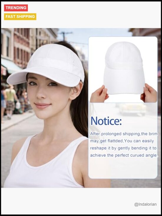 Large Wide Brim Baseball Sun Hat for Women Mesh Quick Dry Sports Ponytail Cap main image 6